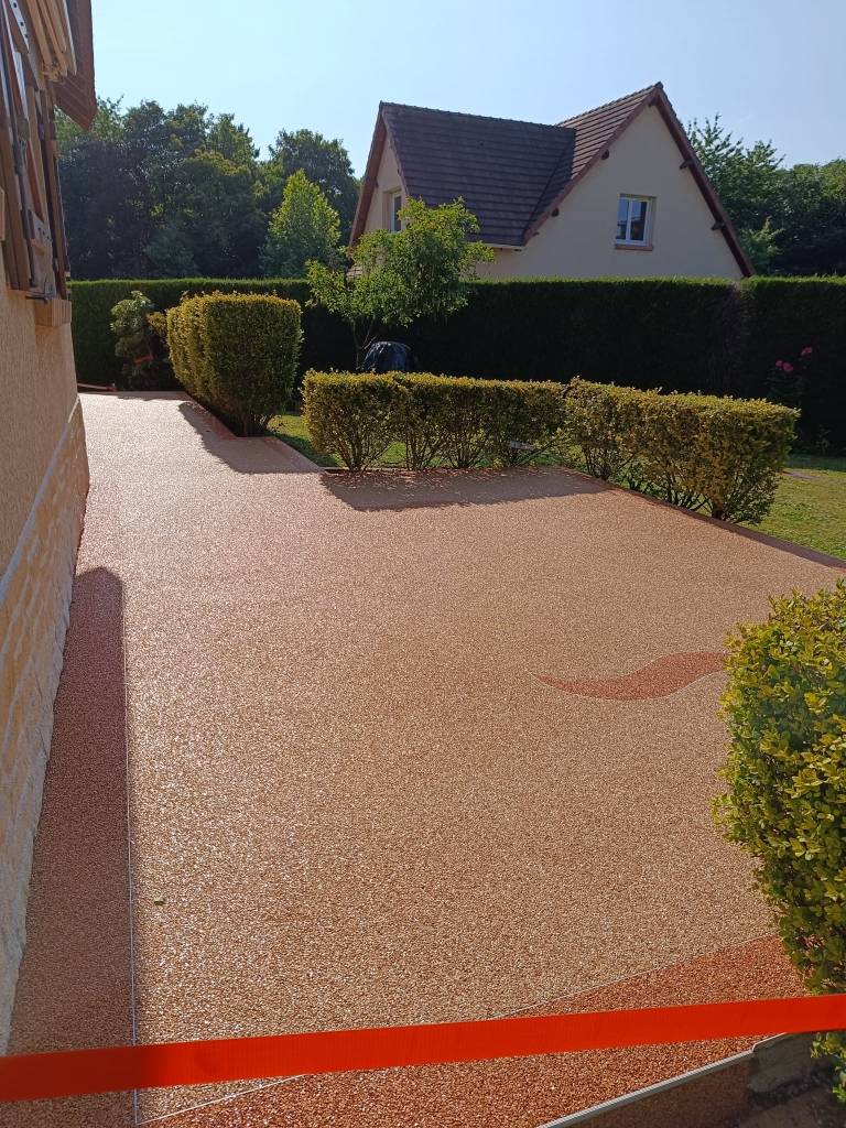 Grande terrasse en résine